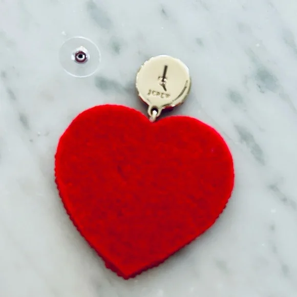 NWT J Crew Heart Earrings OS - Picture 6 of 7